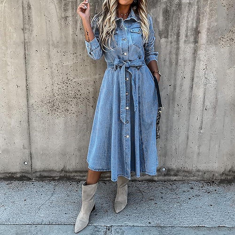 denim dress