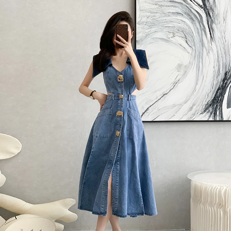 denim dress