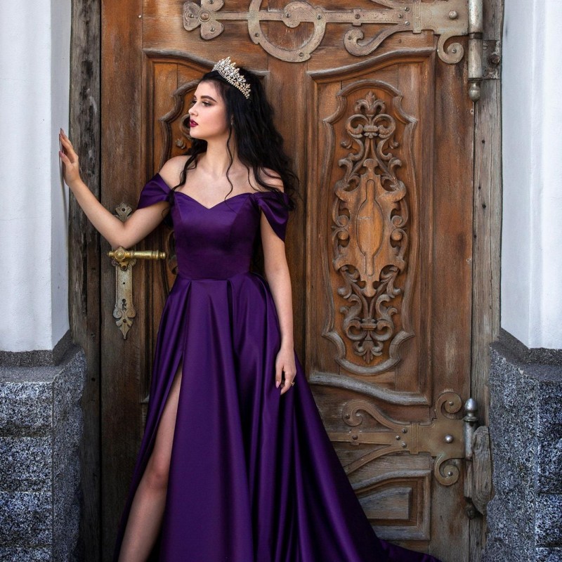 dark purple dress