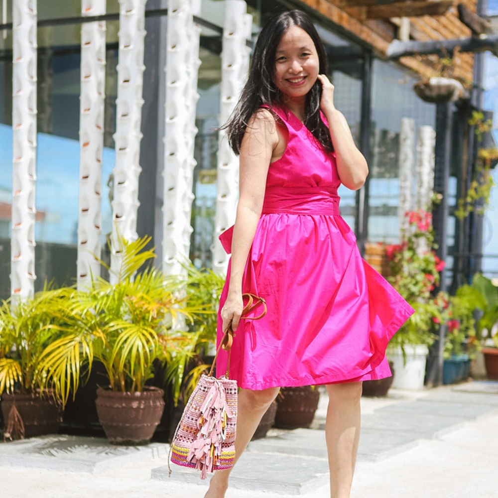 hot pink dress